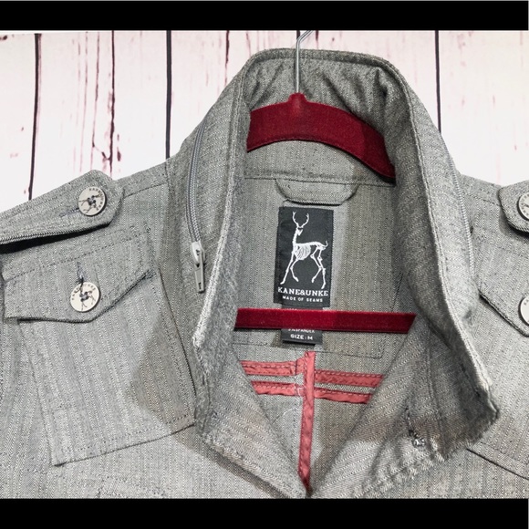 ♦️SOLD♦️Kane & Unke military jacket with hood M - Picture 5 of 8
